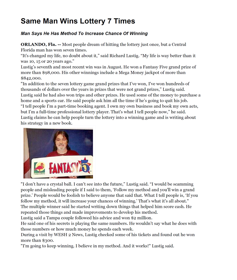 Same Man Wins 7 Times!